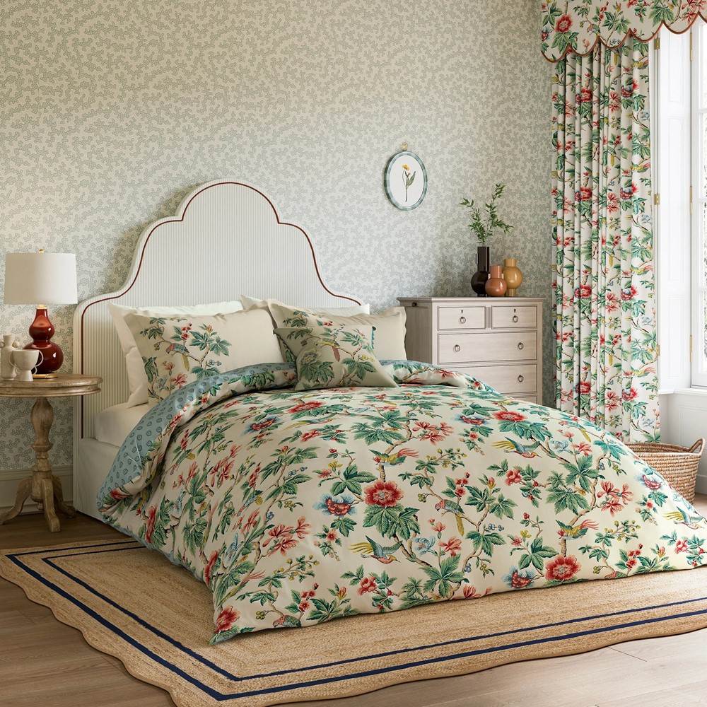 Lophura Bedding by Sanderson x National Trust in Chintz